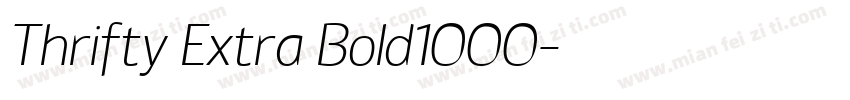 Thrifty Extra Bold1000字体转换